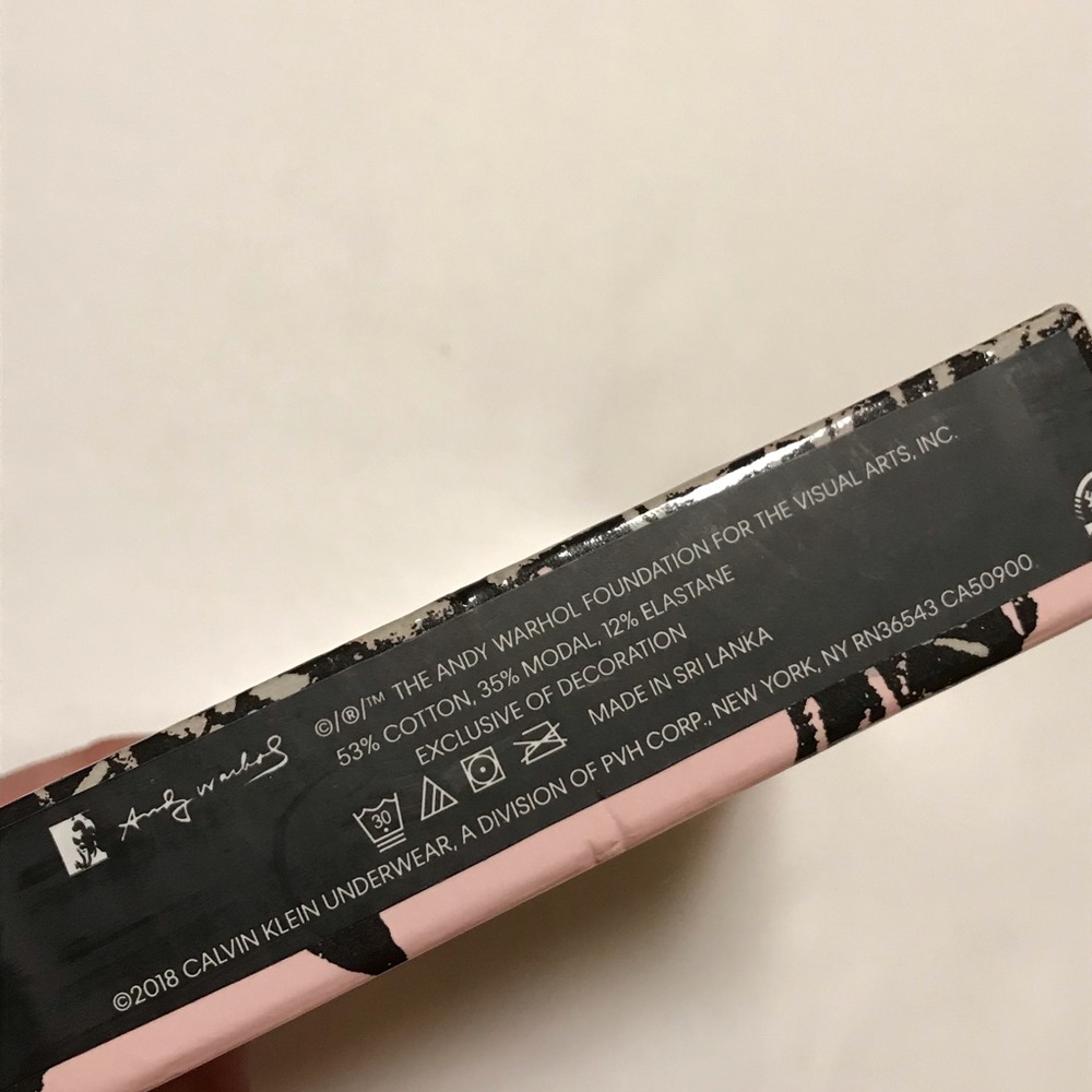 Calvin Klein x Andy Warhol Bralette Small New - Picture 4 of 8